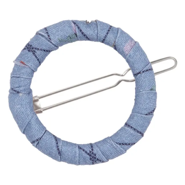 Pinza para el pelo de algodón orgánico Catherina | Azul