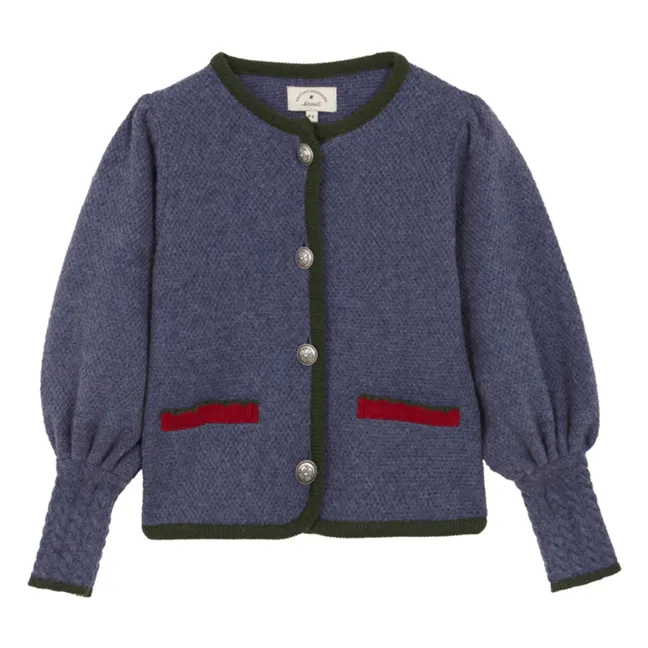 Cardigan Austrian | Bleu gris