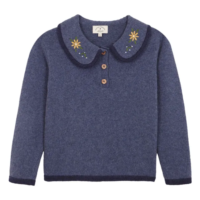 Anabela sweater | Grey blue