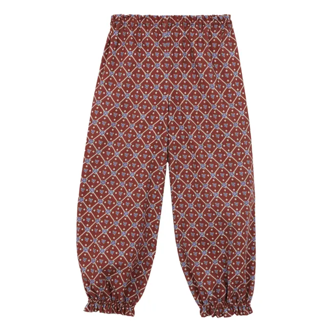 Pantalon Juliana Coton Bio | Bordeaux