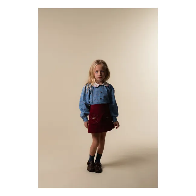 Blouse Catherina Coton Bio | Bleu