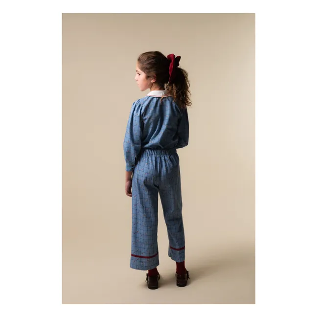 Blouse Catherina Coton Bio | Bleu
