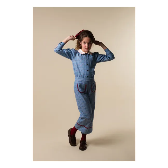 Blouse Catherina Coton Bio | Bleu