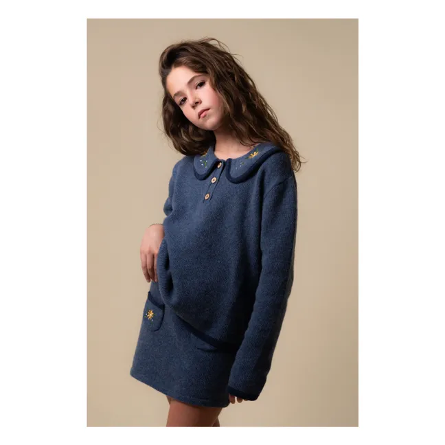 Jupe Anabela | Bleu gris