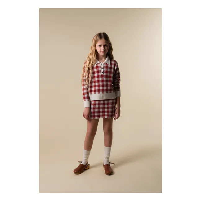 Jupe Gingham | Rouge