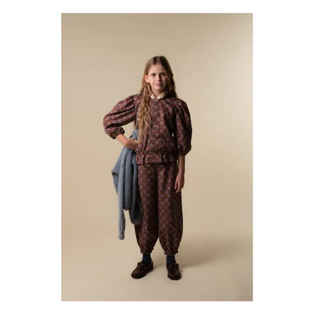 Pantalon Juliana Coton Bio | Bordeaux