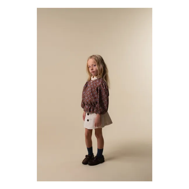 Blusa Juliana de algodón orgánico | Burdeos