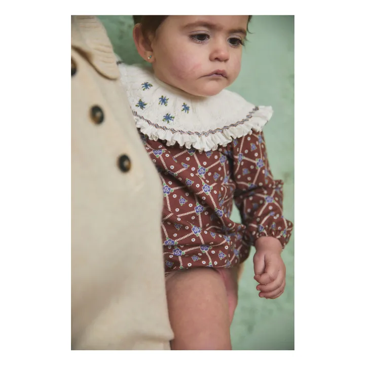 Pelele Juliana de algodón orgánico | Burdeos- Imagen del producto n°2