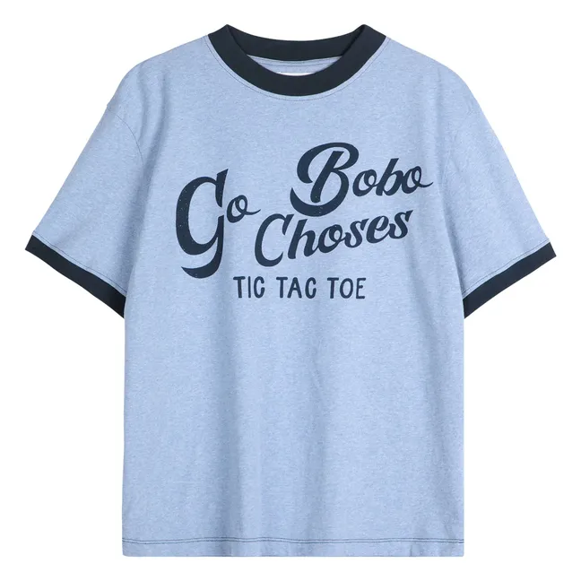 T-shirt Go Bobo Coton Bio - Collection Femme | Bleu Clair