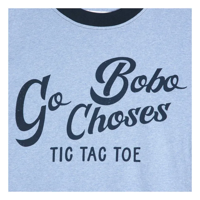 T-shirt Go Bobo Coton Bio - Collection Femme | Bleu Clair