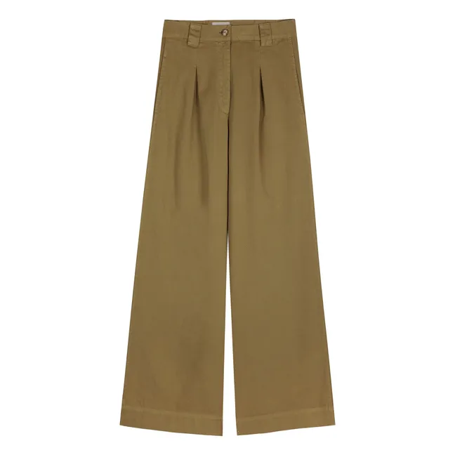 Pantalon Pinces - Collection Femme | Vert kaki