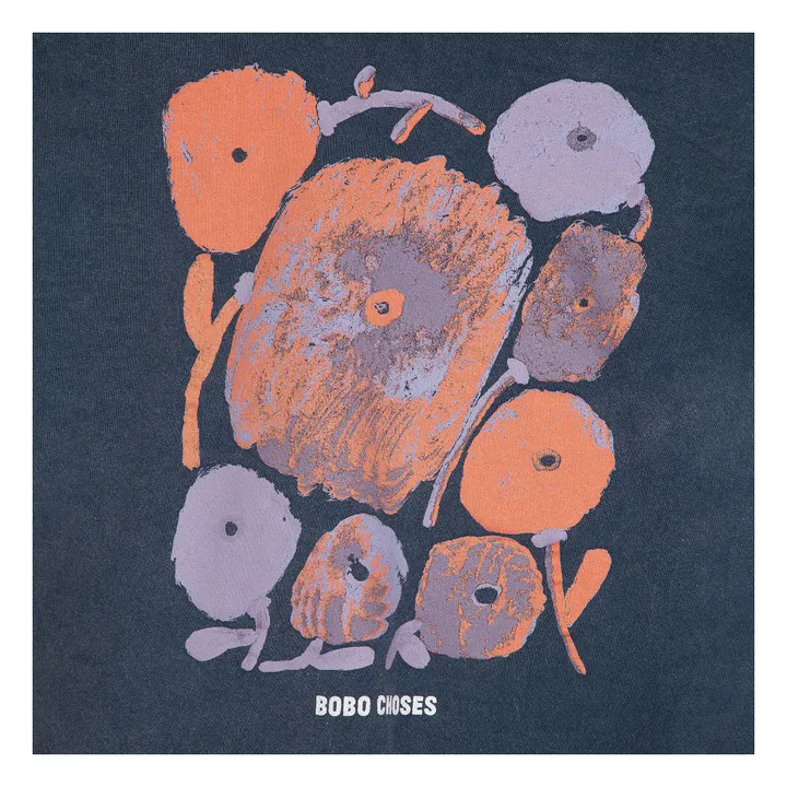 Sweat Dahlia Coton Bio et Recyclé - Collection Femme | Bleu marine- Image produit n°3