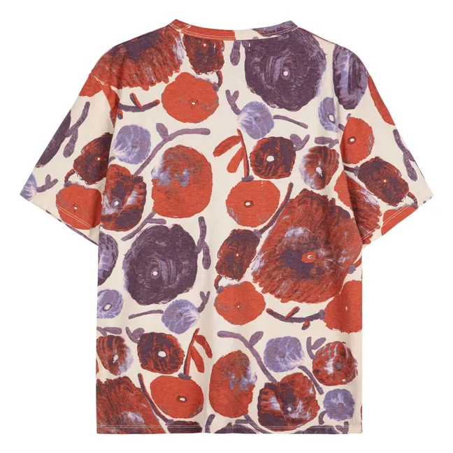 Camiseta Dahlia de algodón orgánico - Colección Mujer | Blanco Roto