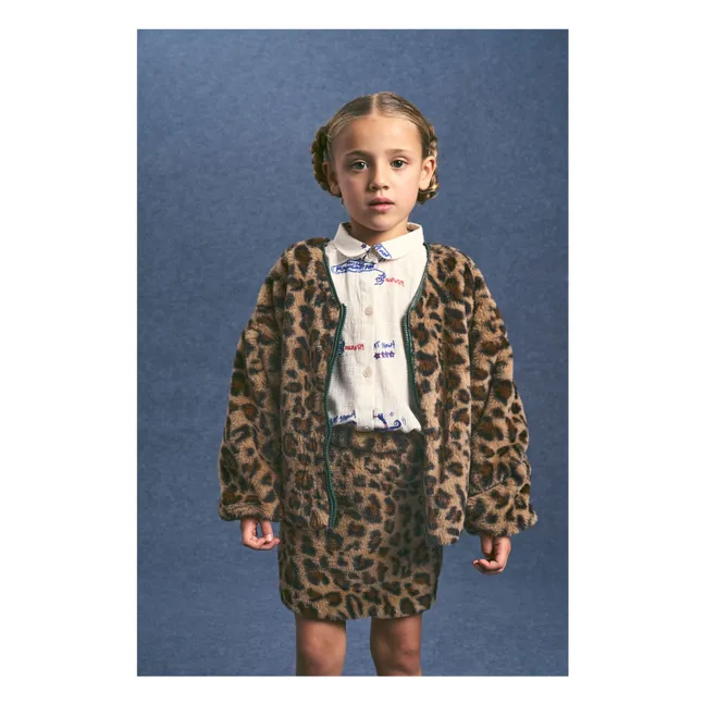 Veste Léopard | Marron