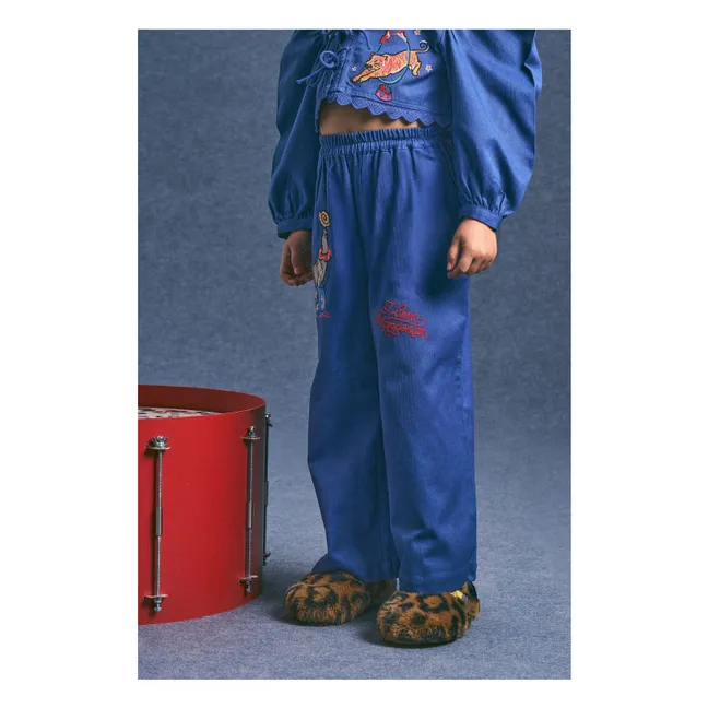 Pantalon Circus Coton Bio | Bleu