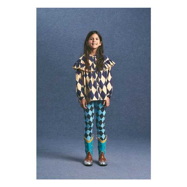 Harlequin blouse | Beige