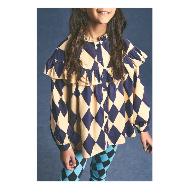 Harlequin blouse | Beige
