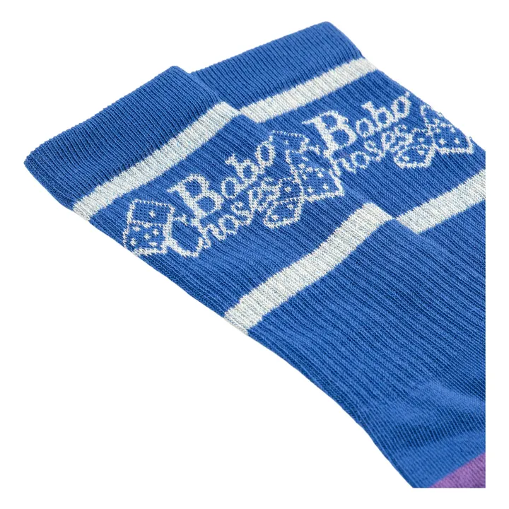 Lot de 2 Paires de Chaussettes Tic Tac Toe - Collection Femme | Bleu- Image produit n°4