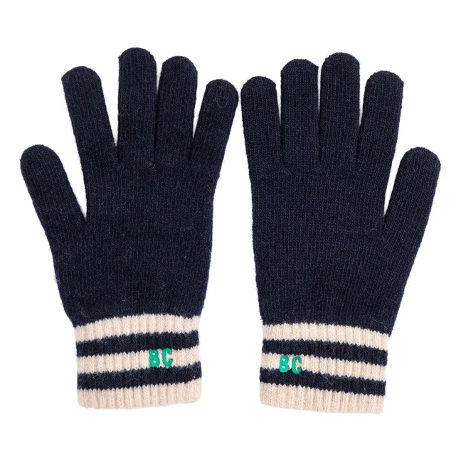 Gants Mr Pencil Laine Recyclée - Collection Femme | Bleu marine
