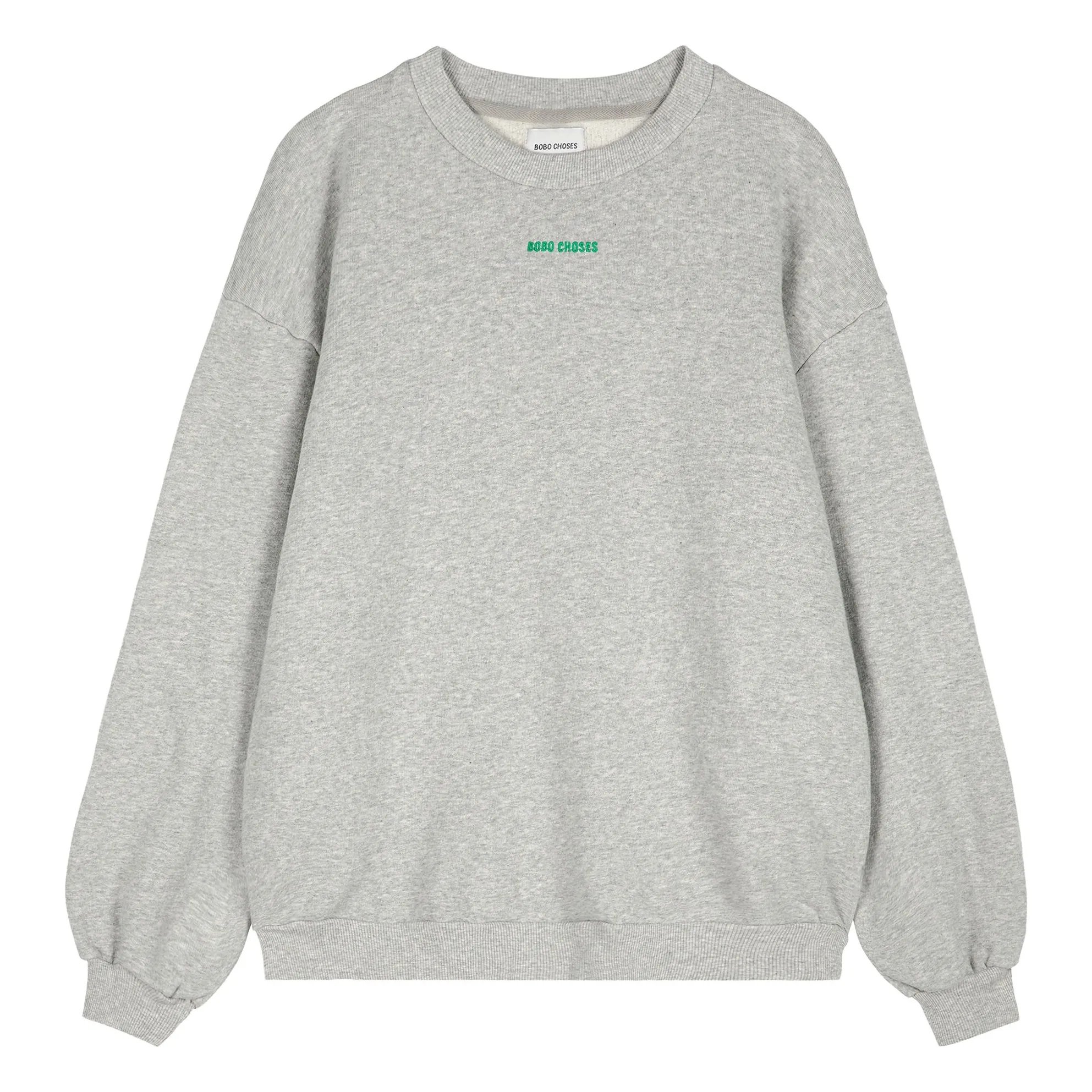 Bobo Choses Women's Light Eather Grey Mr Pencil Organic Cotton Sweatshirt - Collection