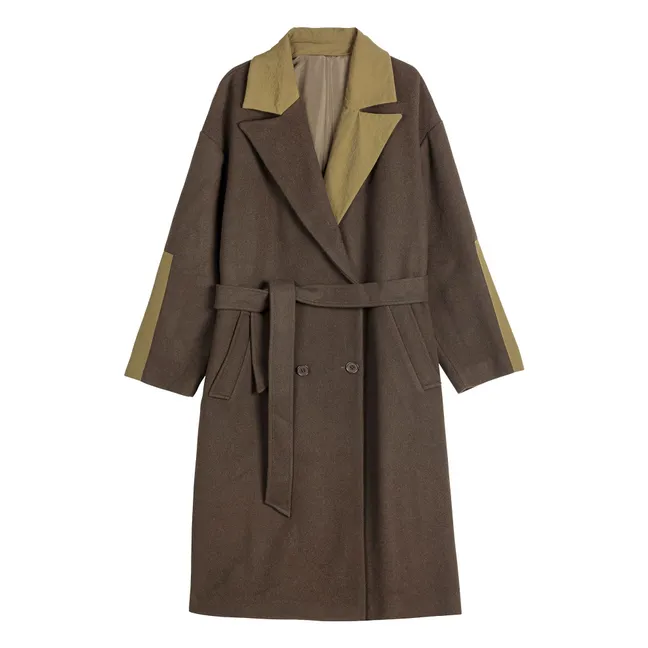 Manteau Long Laine - Collection Femme | Bleu nuit