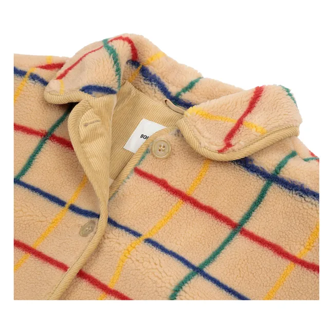 Veste Rayée Shearling - Collection Femme | Beige