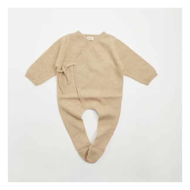Babygrow - Tuta in cashmere organico | Caramello