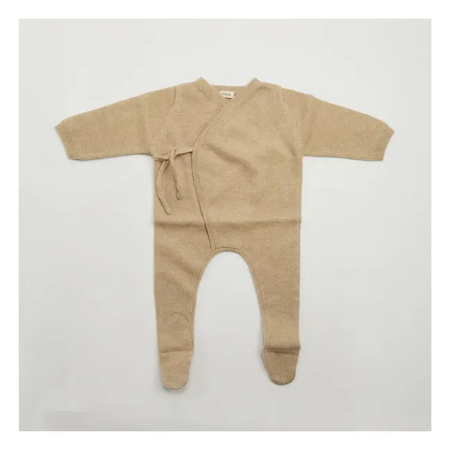 Babygrow Organic Cashmere Jumpsuit | Caramel