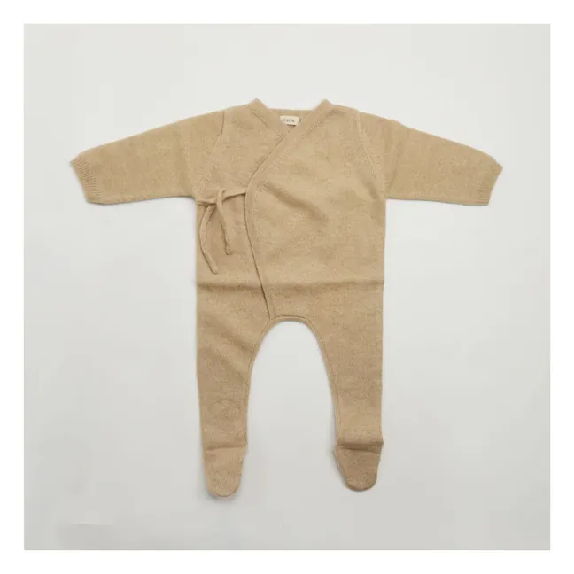 Babygrow - Tuta in cashmere organico | Caramello