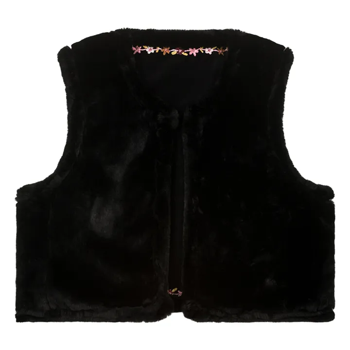 Chaqueta sin mangas reversible Renée Velours - Colección Mujer | Negro- Imagen del producto n°3