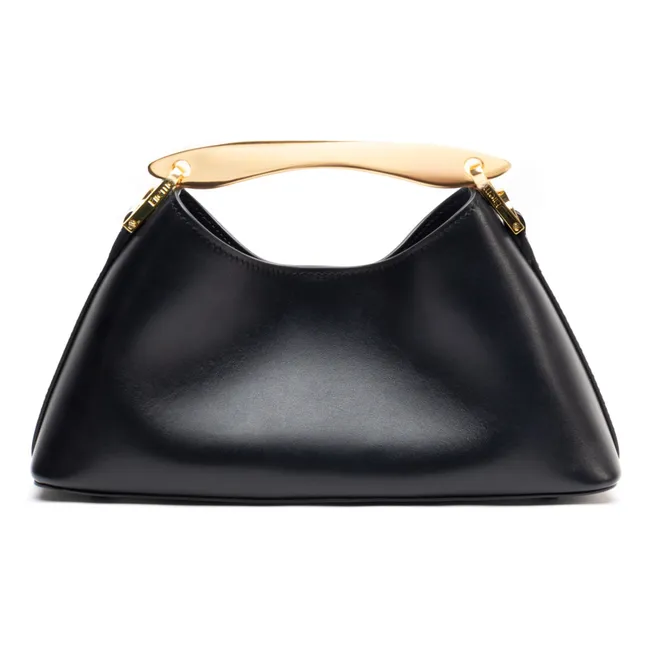 Borsa in pelle Mini Boomerang | Nero