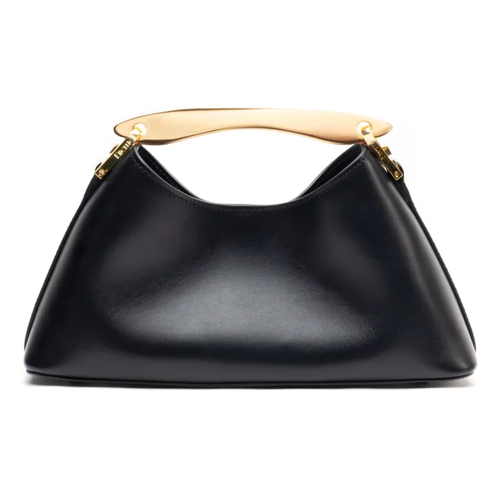 Sac Mini Boomerang Cuir | Noir- Image produit n°0
