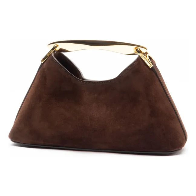 Sac Mini Boomerang Suède | Marron