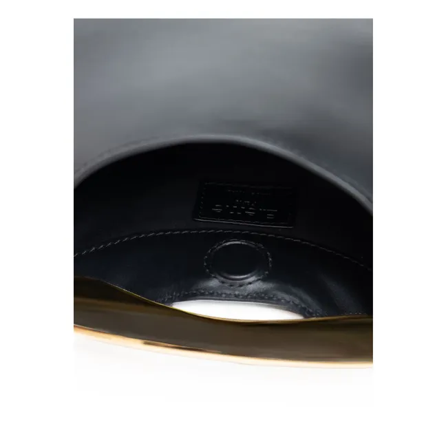 Minibolso Boomerang de piel | Negro