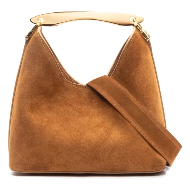 Sac Boomerang Suède | Cognac