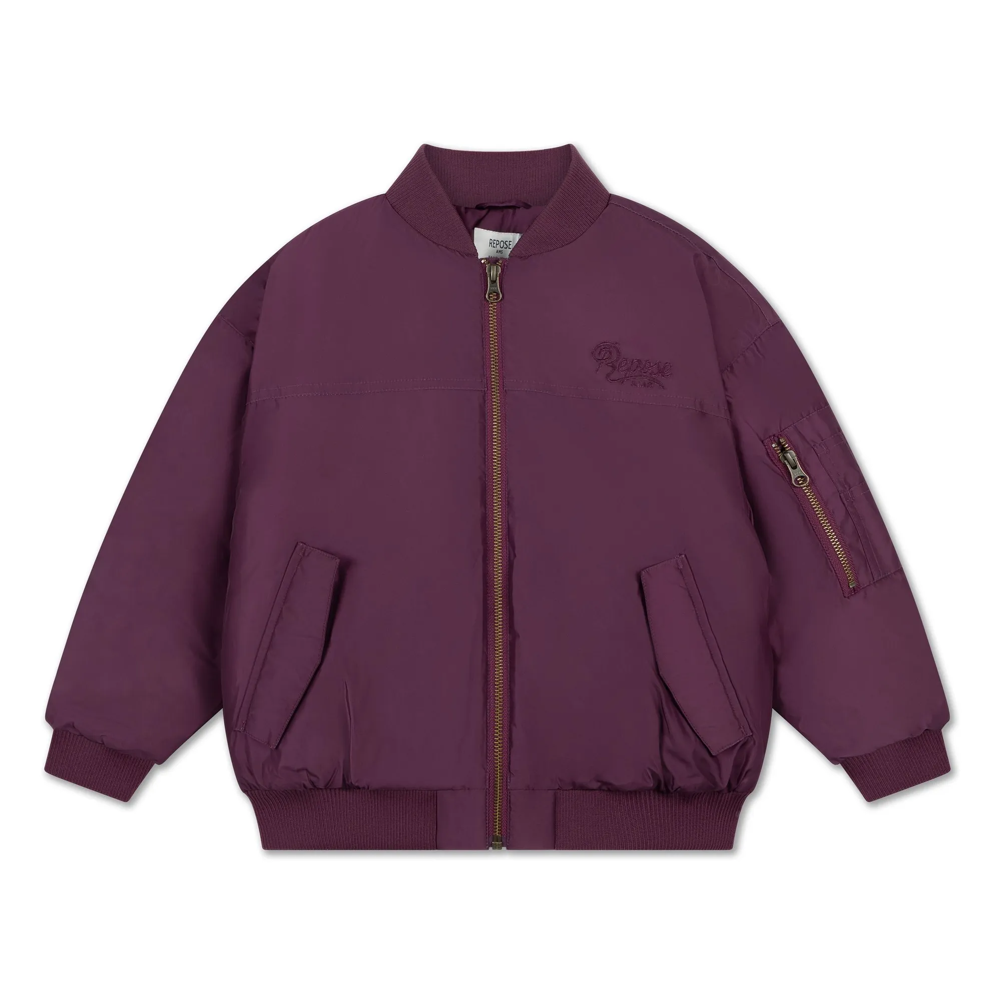 Repose Ams Purple Recycled Fiber Bomber