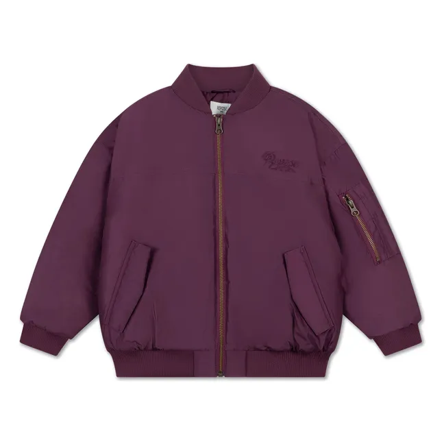 Bomber de fibra reciclada | Violeta