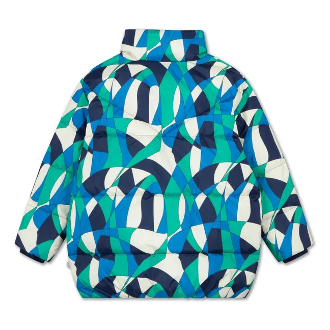 Chaqueta de plumón de fibra reciclada | Azul