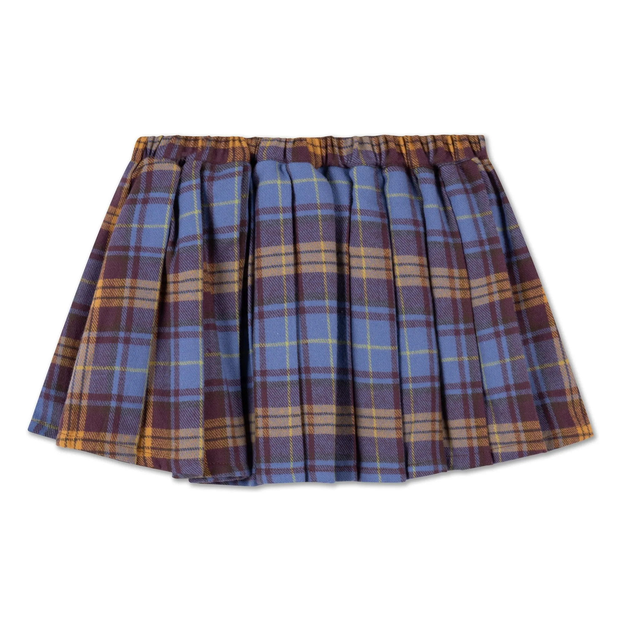 Repose Ams Blue Carreaux Pleated Skirt