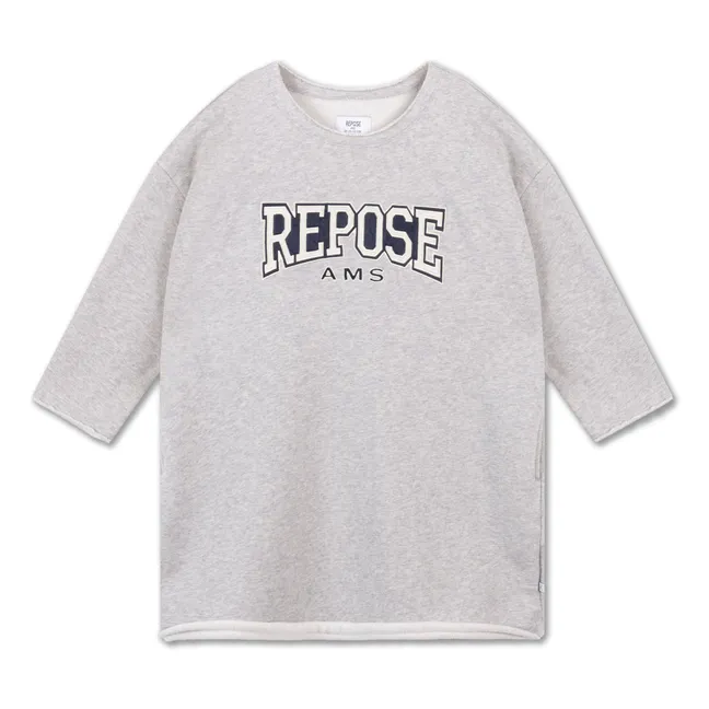 Cozy organic cotton dress | Grey