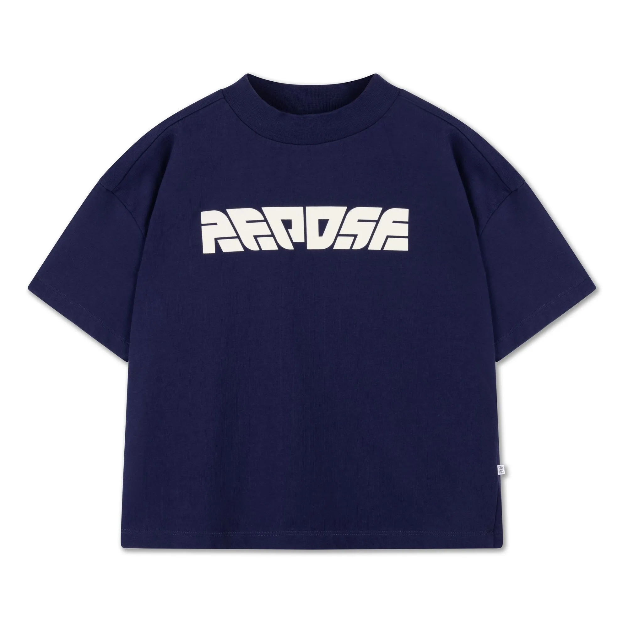 Repose Ams Navy Blue Boxy Organic Cotton T-Shirt