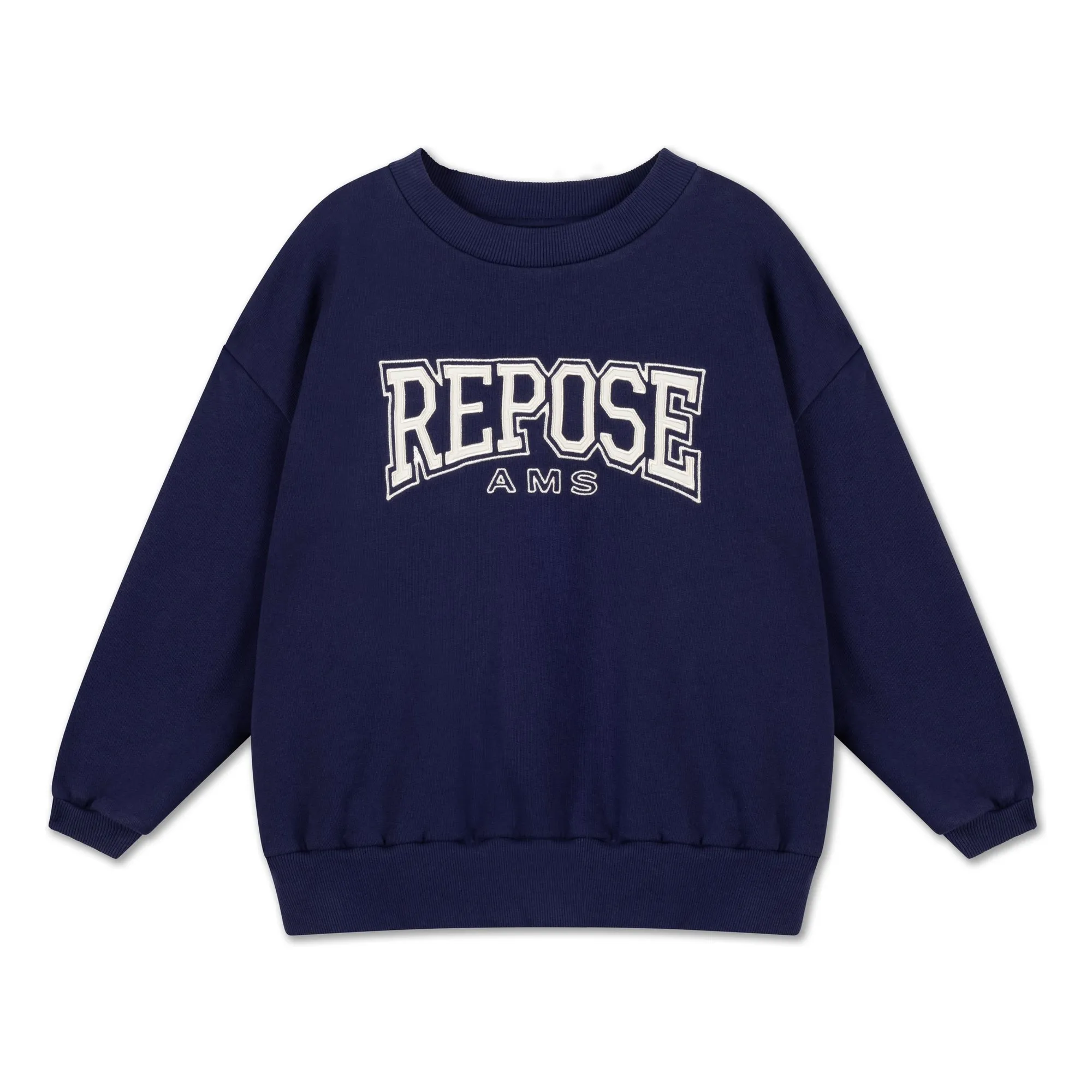 Repose Ams Navy Blue Cozydrop Organic Cotton Sweatshirt