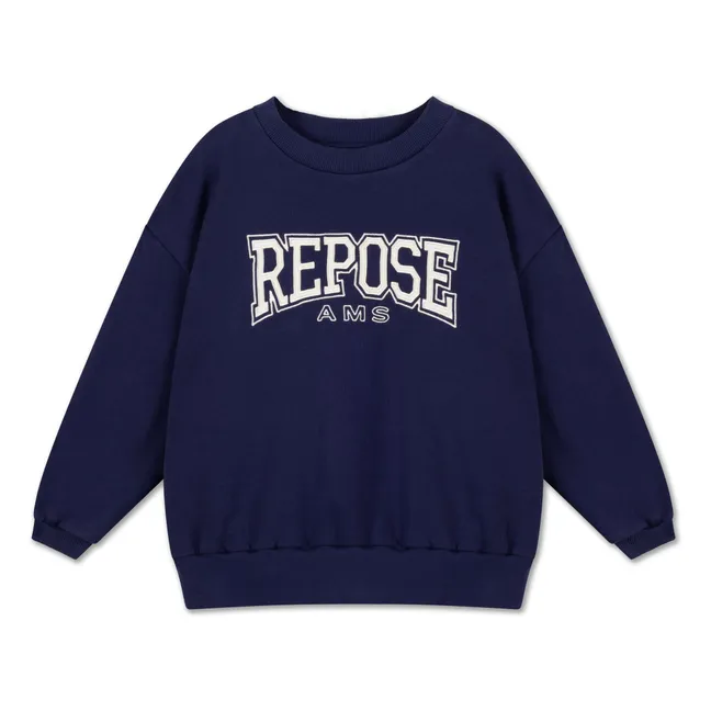 Sweat Cozydrop REPOSE AMS Coton Bio | Bleu marine