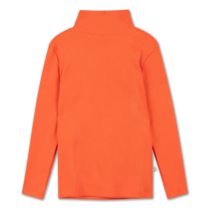 Pull Col Roulé Coton Bio | Orange- Image produit n°0