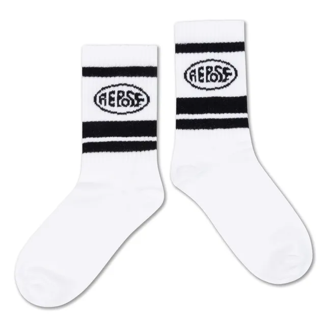 Lot de 5 Paires de Chaussettes Logo | Bleu
