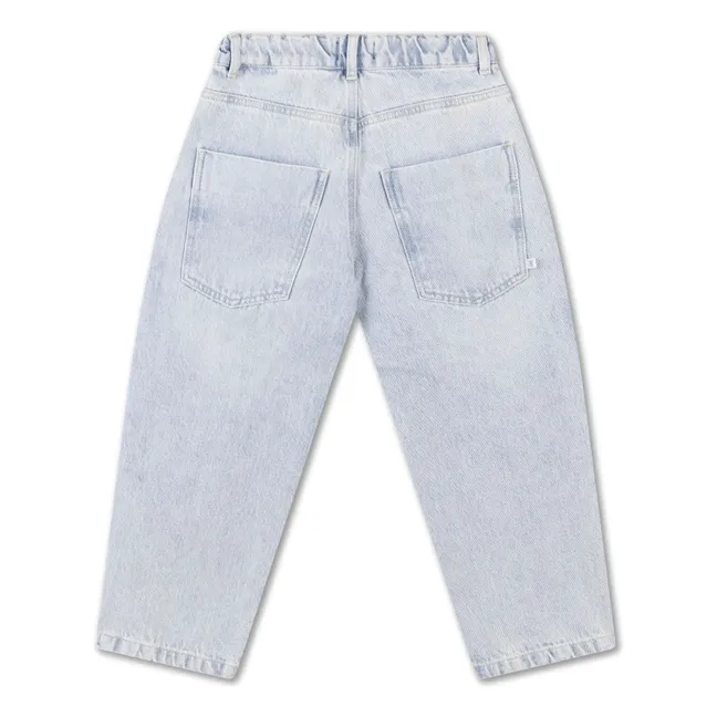 Jean Barrel Coton Bio | Bleu Clair