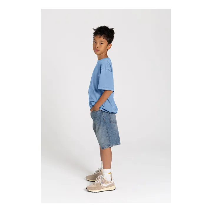 Camiseta Nils Algodón orgánico | Azul Gris- Imagen del producto n°2