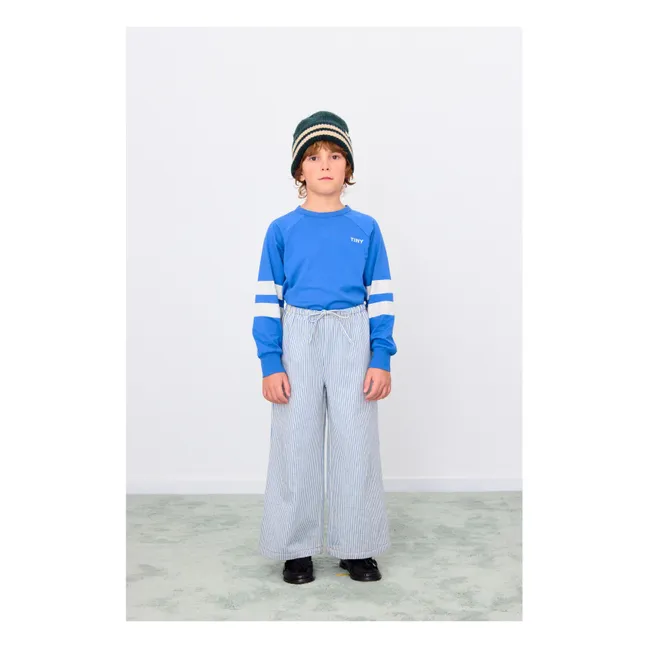 T-shirt Rayé Coton Bio | Bleu