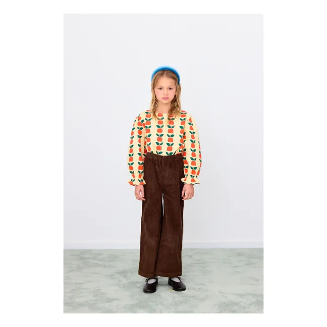 Blouse Pommes Twill | Jaune