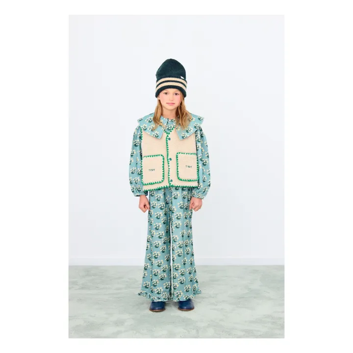 Veste Sans Manches Façon Sherpa | Beige- Image produit n°1